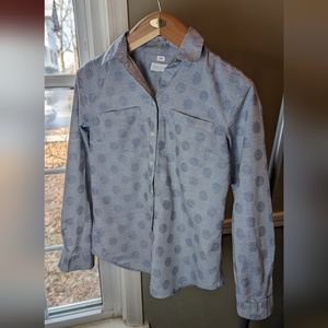 S 100% cotton button-down blouse. Anne Taylor Loft "The Softened Shirt"